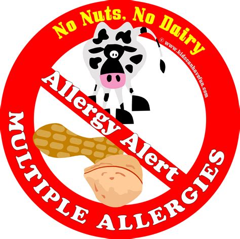Printable Peanut Allergy Signs